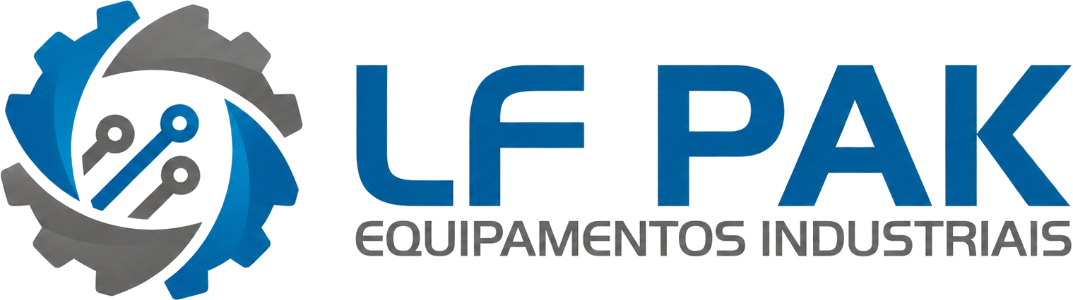 Logo horizontal da LF PAK Equipamentos Industriais